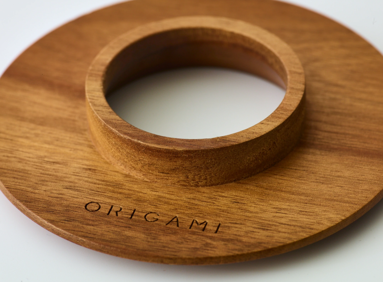 Origami dripper holder - wooden